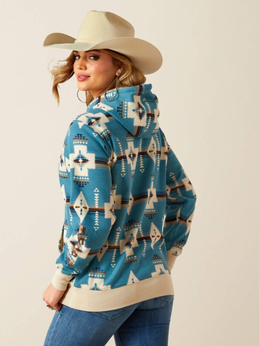 Women's Logo 2.0 Hoodie in Agave Southwest Print | NWT - Picture 2 of 7